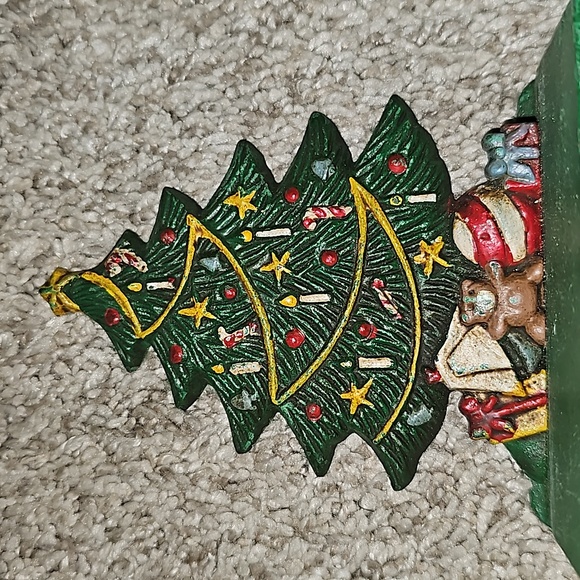 Vintage Midwest Of Cannon Falls Cast Iron Christmas Tree Stocking  Holder - Picture 2 of 4